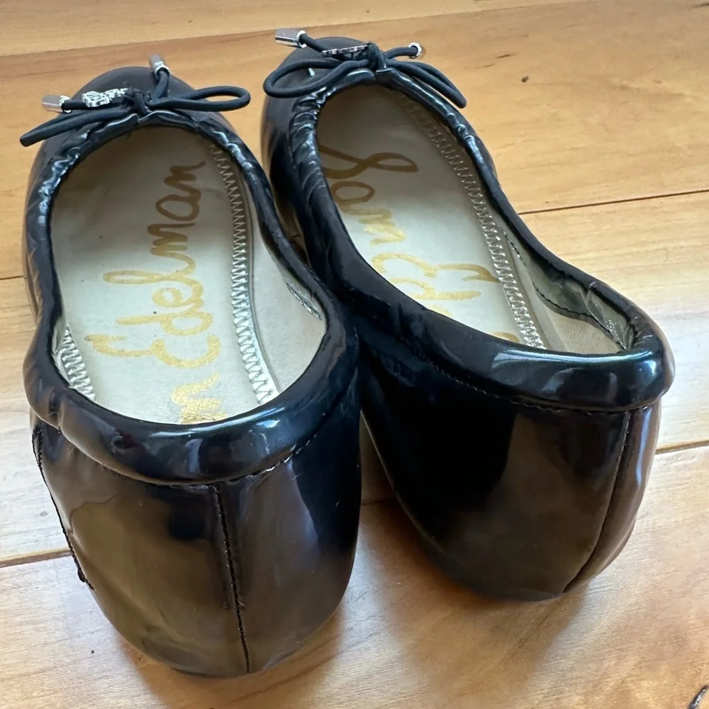 Sam Edelman Black Patent Dress Shoes with Bow